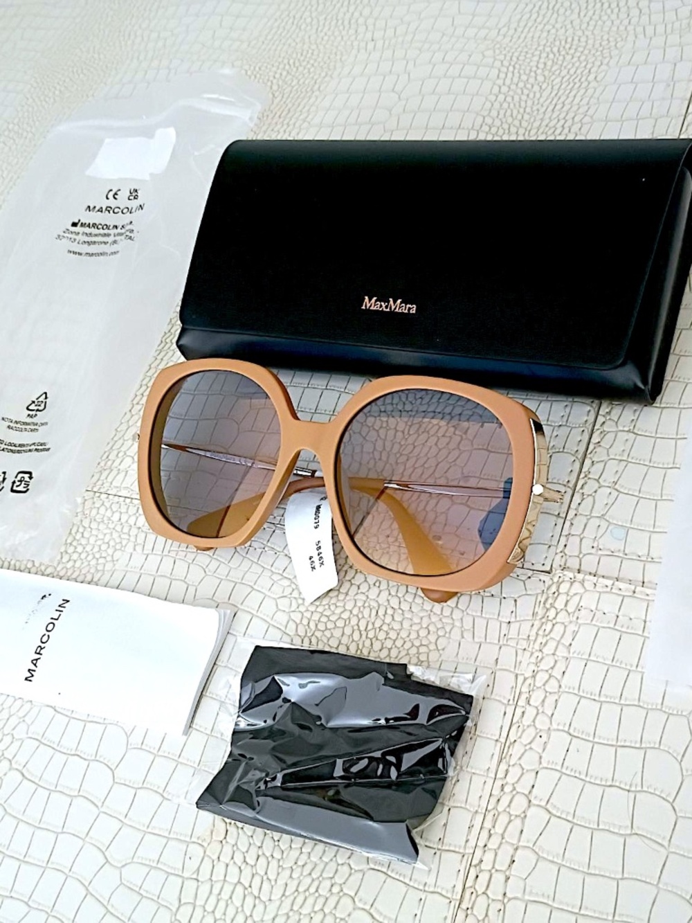 MAXMARA NEW/NWT MM0079 Sunglasses 46X 58mm Retail $290